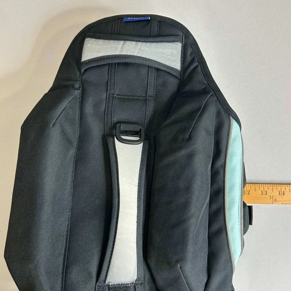 Frisco by Chewy Dog Life Jacket Black Mint Green Reflective Safety Vest Large